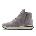 Minfot Luna Høy Sneaker Dame Semsket skinn Taupe