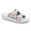 Minfot Massasje Sandaler Blomstret Hvit