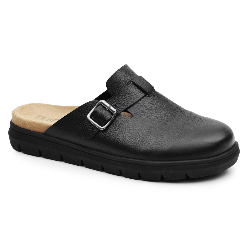 Minfot Myk tøffel Soft Svart Lær