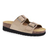 Minfot Moa Biosandaler Dame Mokka Anatomisk 2-stropper Beige