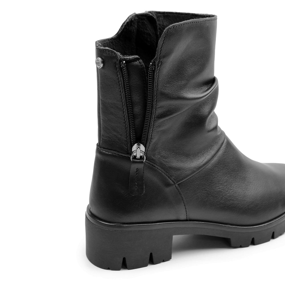 Produktbild 8 - Minfot Noa Boots med låg klack Zip Stretch Lær Svart