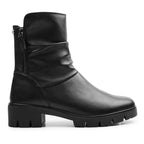 Minfot Noa Boots med zip Stretch Skinn Svart
