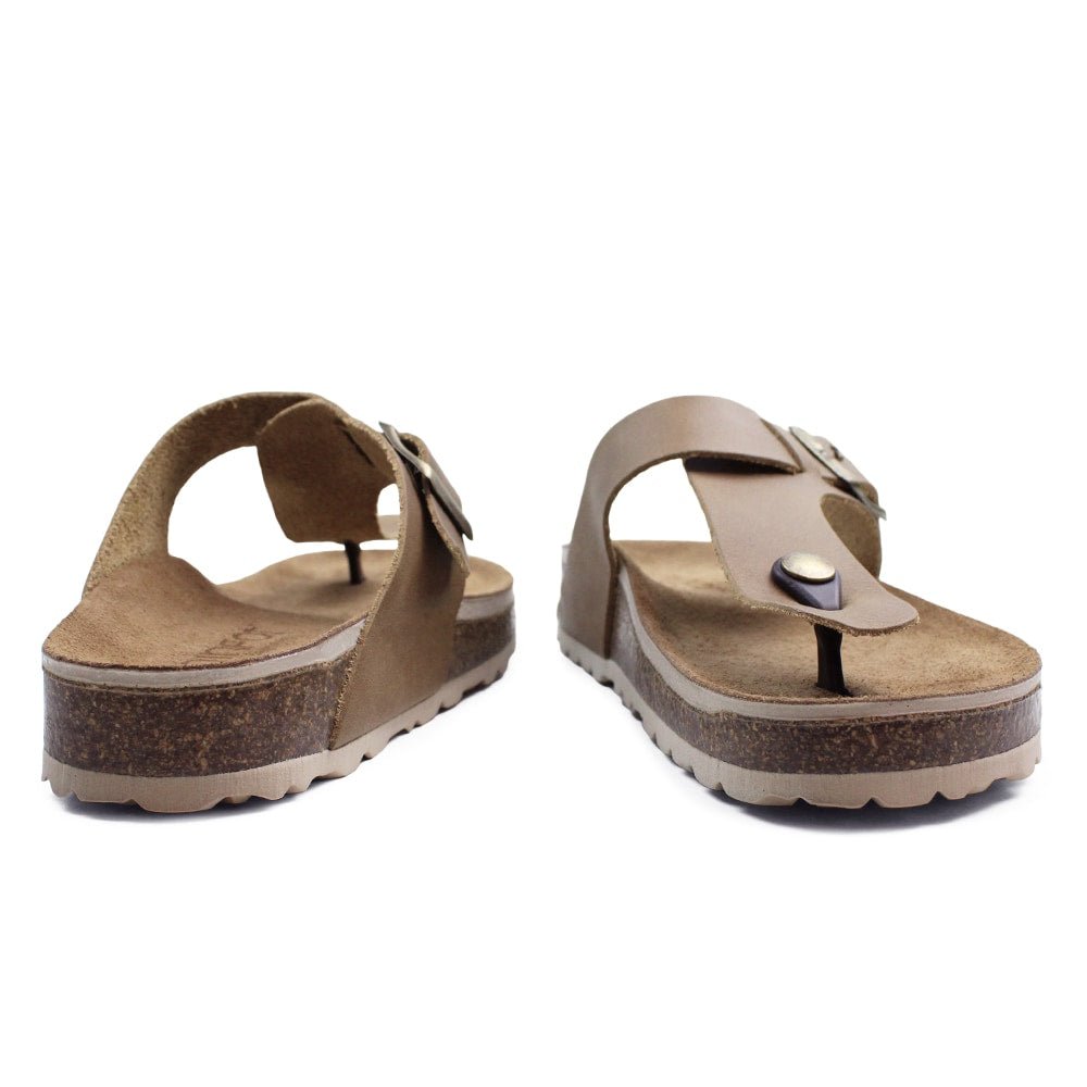 Produktbild 8 - Minfot Noa Sandaler med tådelingsrem i skinn, Primo Soft Beige