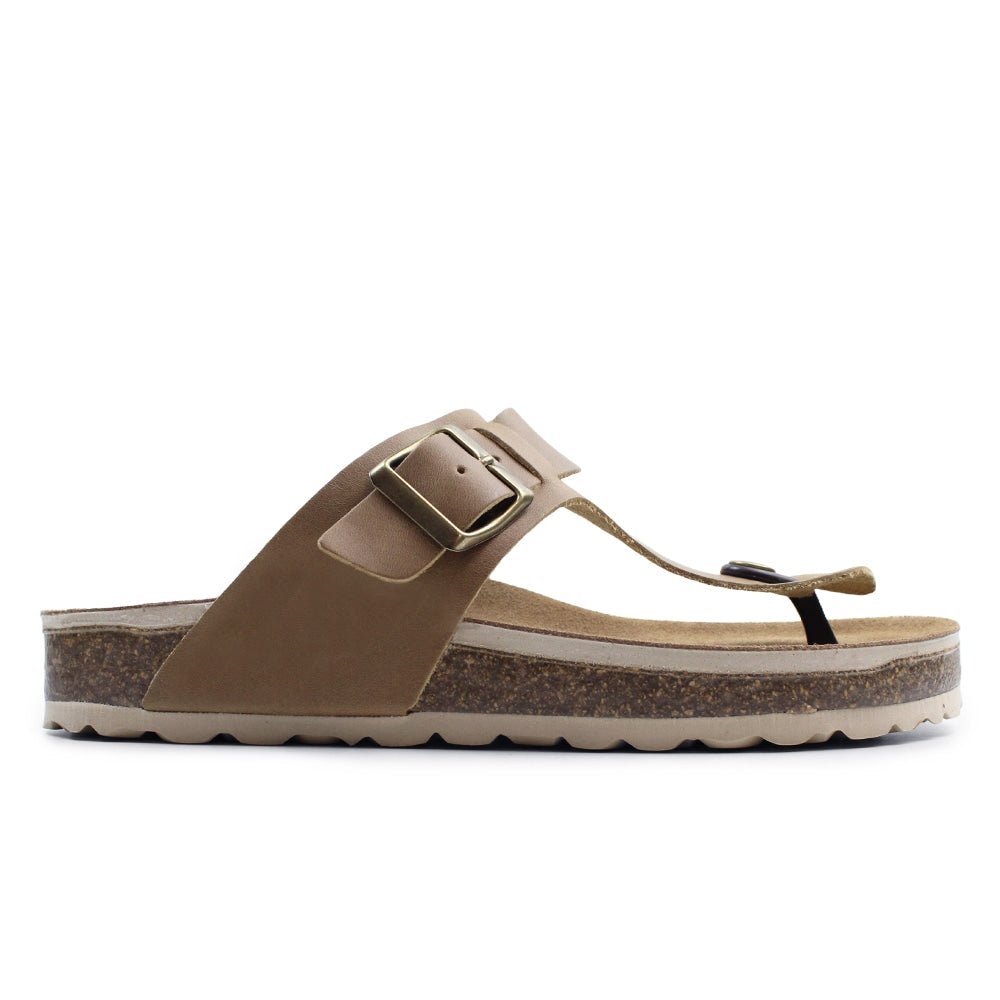 Produktbild 3 - Minfot Noa Sandaler med tådelingsrem i skinn, Primo Soft Beige