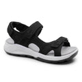 Minfot Nyhamn Sandaler Dame Nubuck Svart