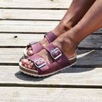 Minfot Sandaler Primo Soft Ayo Lær Bordeaux