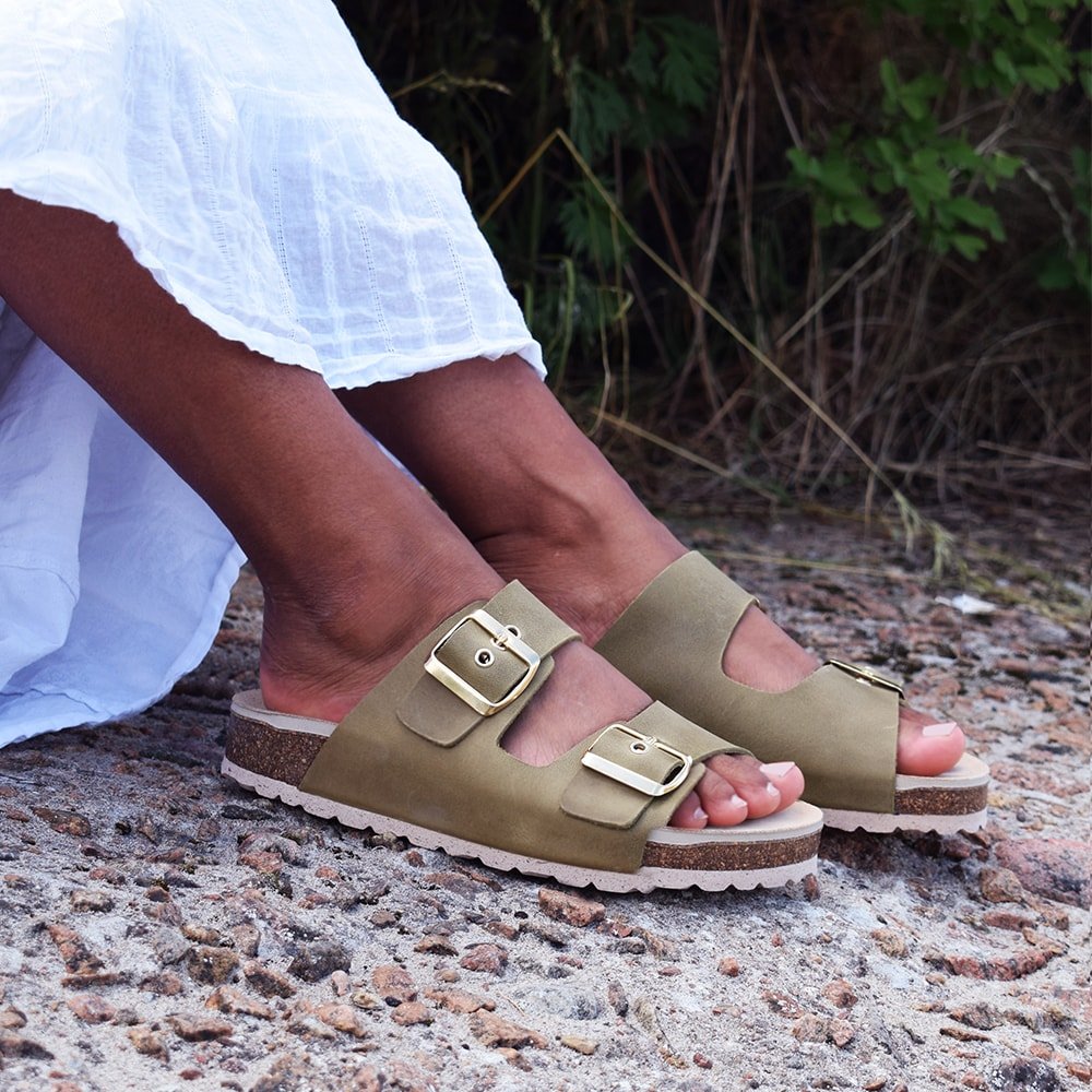 Produktbild 2 - Minfot Sandaler Primo Soft Ayo Läder Olive