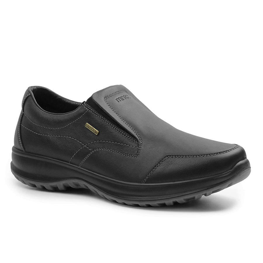 Minfot Rex Loafer Herre Vannavvisende Tex Skinn Svart