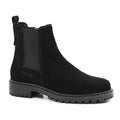 Minfot Ribe Chelsea boots Zip Semsket skinn Svart