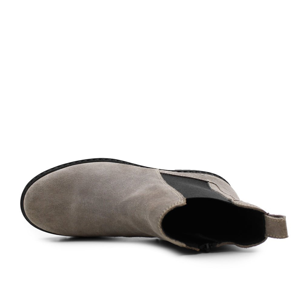 Minfot Ribe Chelsea boots Zip Semsket skinn Taupe