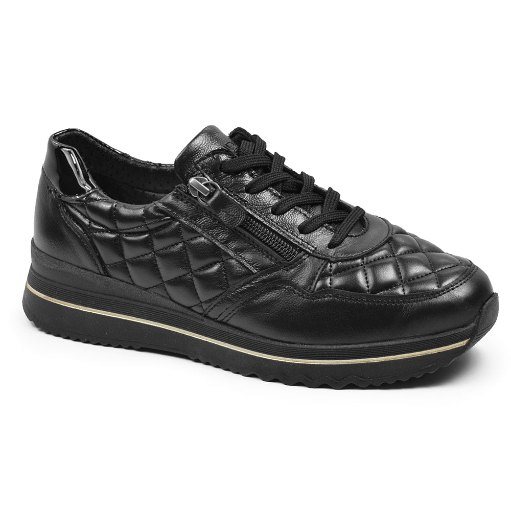 Produktbild 6 - Minfot Rut Sneaker Bred Skinn Svart
