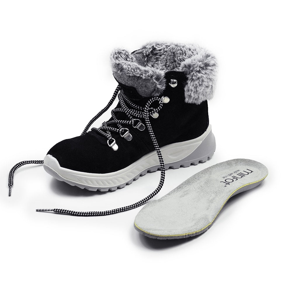 Minfot Sala Støvler Semsket skinn J-Tex Svart