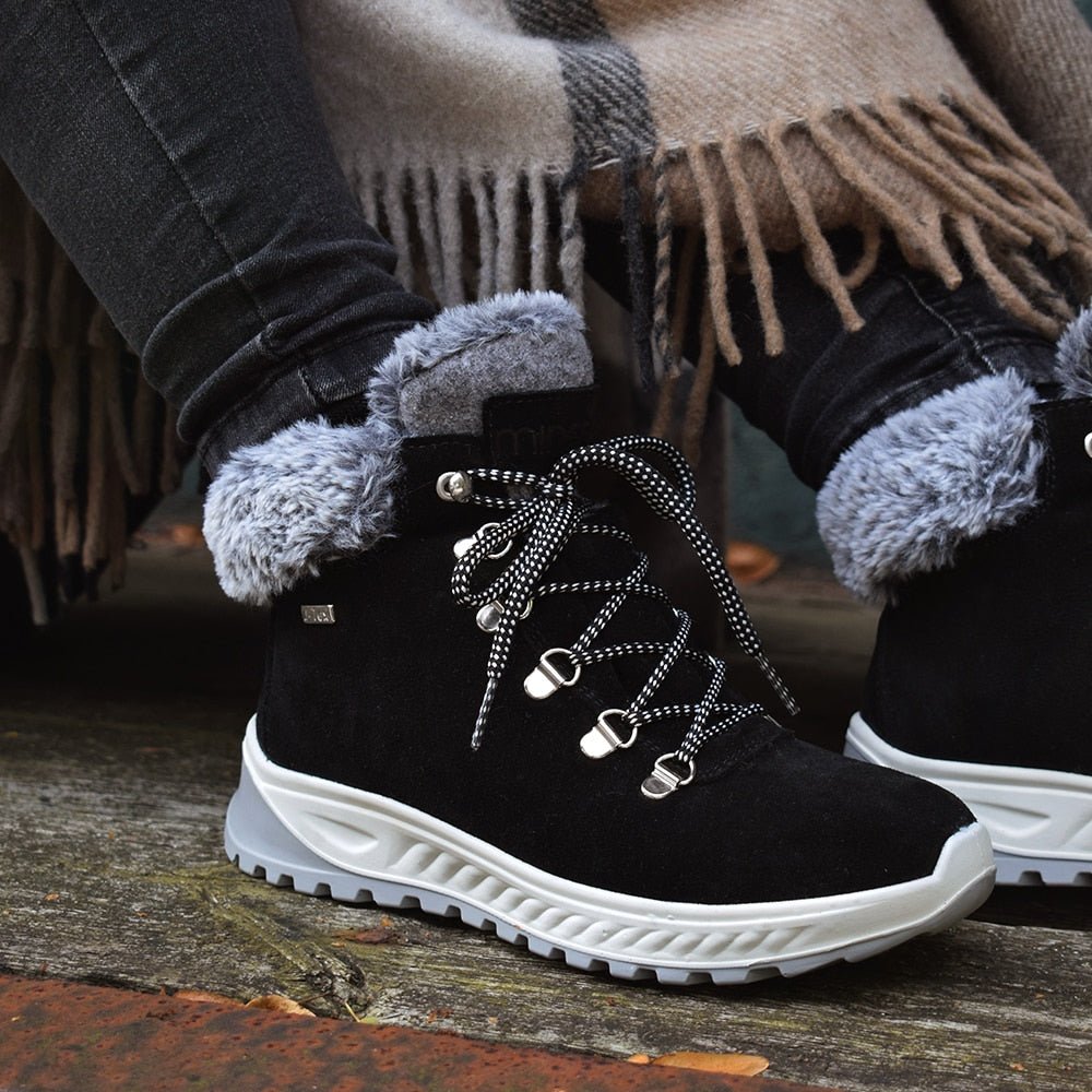 Minfot Sala Støvler Semsket skinn J-Tex Svart