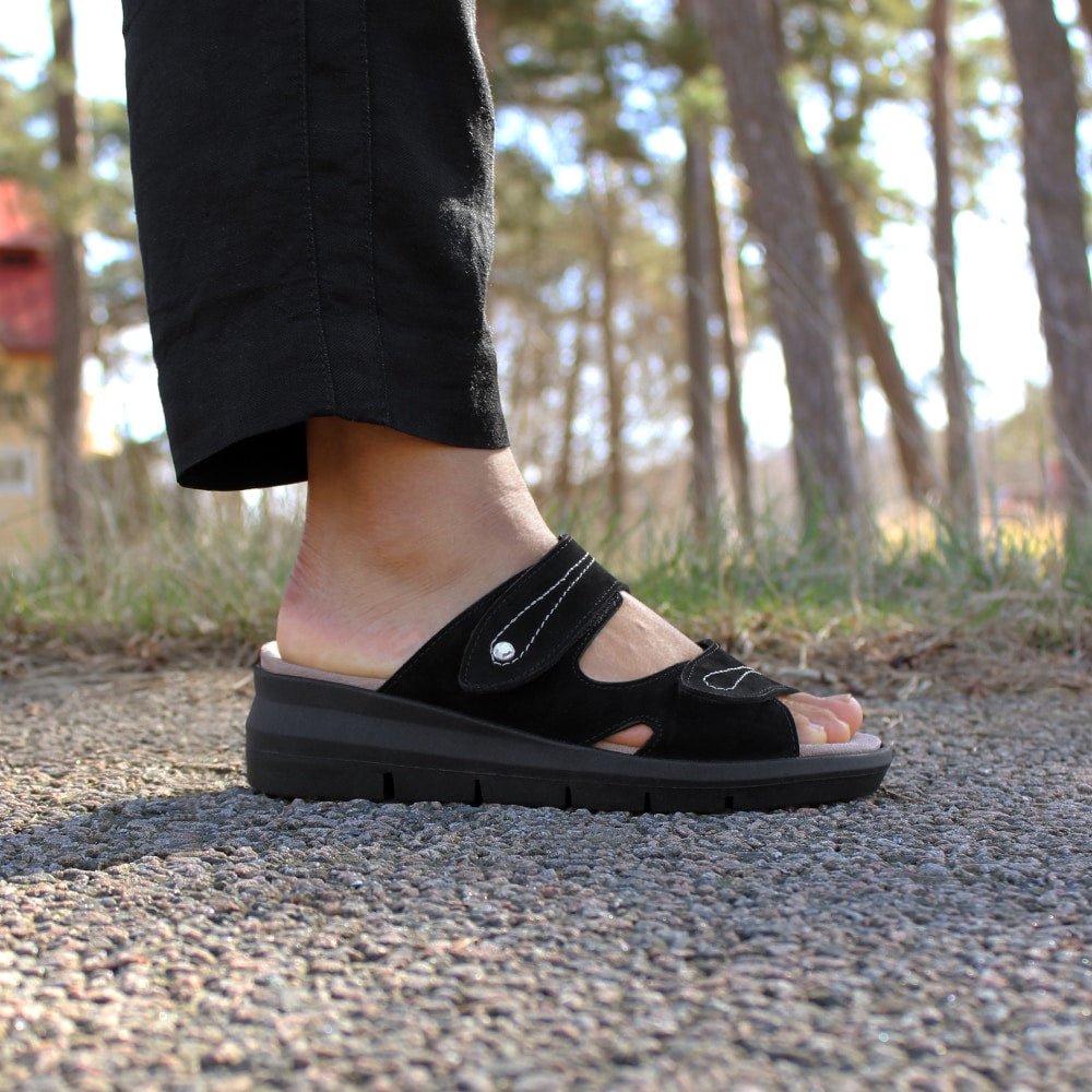 Produktbild 2 - Minfot Sandal Komfort Maira Nubuck Svart