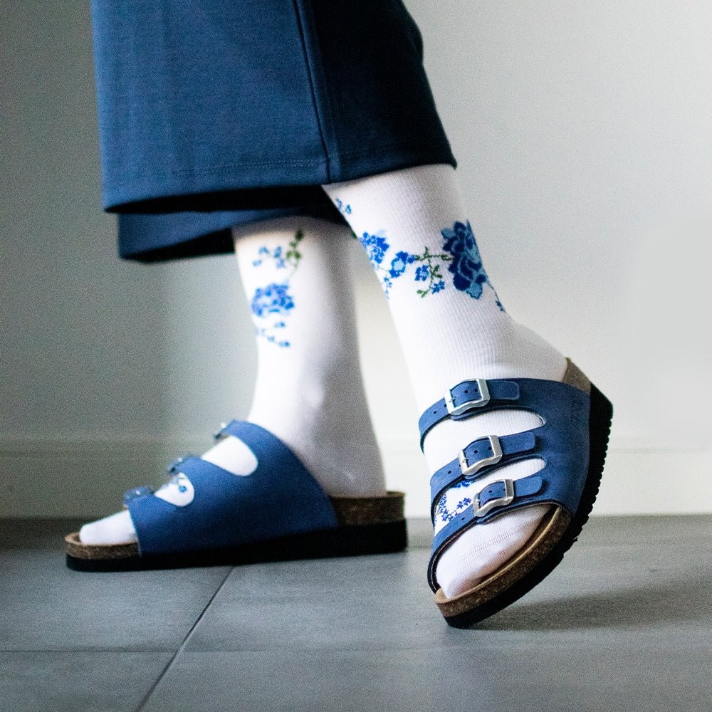 Produktbild 2 - Minfot Sandal Mjuk Bio Blå Nubuck