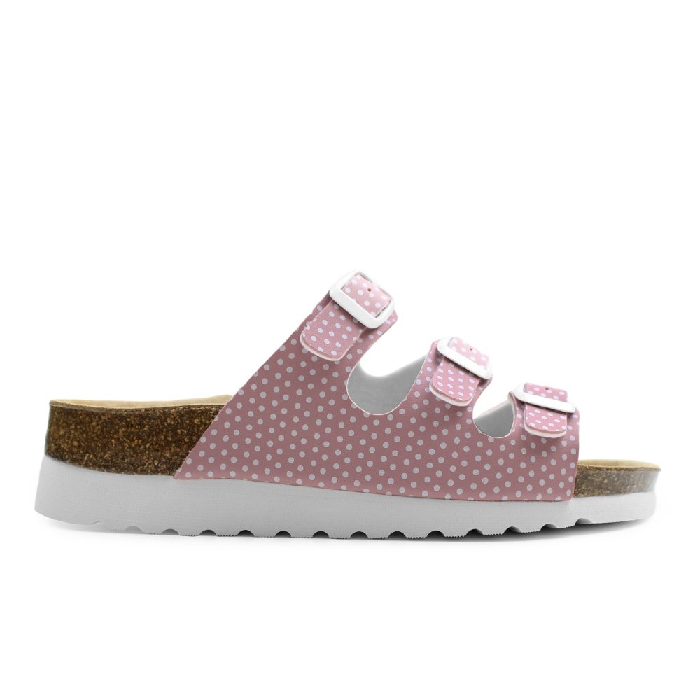 Produktbild 3 - Minfot Sandal Mjuk Bio Dots Rosa