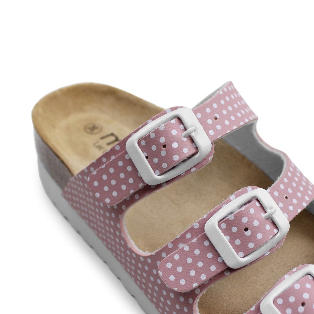 Minfot Dots Sandaler Dame Myk Bio Rosa