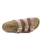 Minfot Sandal Myk Bio Lysrosa Semsket skinn