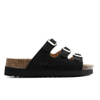 Minfot Sandal Myk Bio Nero Semsket skinn