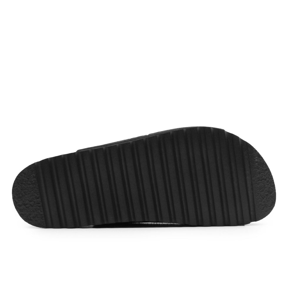 Minfot Sandal Myk Bio Nero Semsket skinn