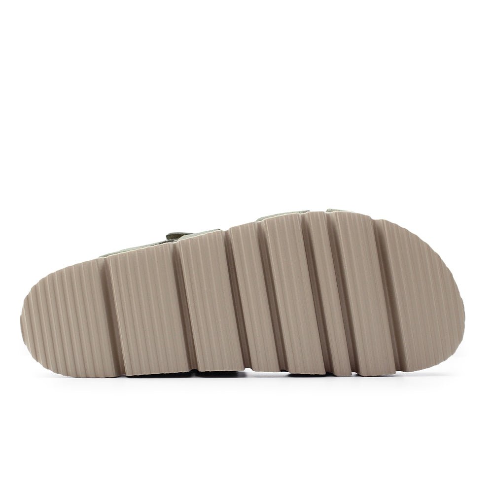 Minfot Upstep Lill Sandaler Dame Semsket Skinn Grønn