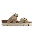 Minfot Upstep Lill Sandaler Dame Semsket Skinn Taupe