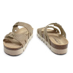 Minfot Upstep Lill Sandaler Dame Semsket Skinn Taupe