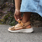 Minfot Cloudlite Joy Sandaler Dame Brun