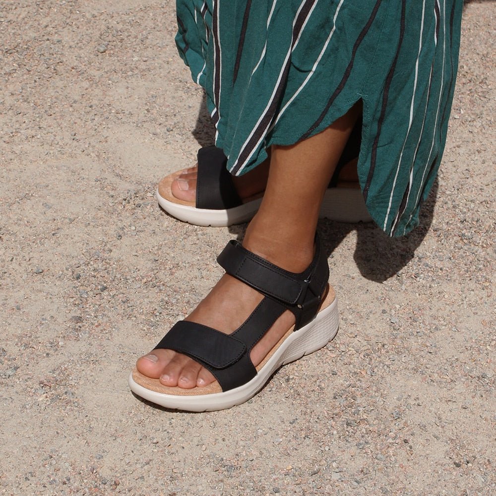 Minfot Cloudlite Joy Sandaler Dame Svart