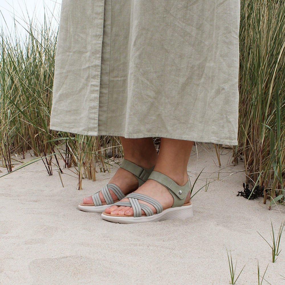 Minfot Cloudlite Nia Sandaler Dame Grønn