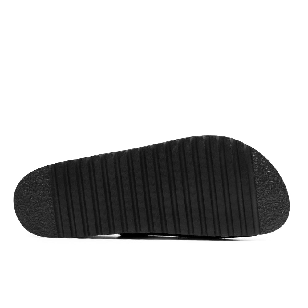 Minfot Moa Sandaler Dame Myk Bio Semsket Skinn Nero