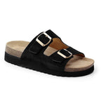 Minfot Moa Sandaler Dame Bio Semsket Skinn Nero