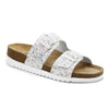 Minfot Sandaler Myk Bio Tropical Flowers Hvit