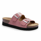 Minfot Moa Sandaler Dame Bio Semsket Skinn Antikk Rosa