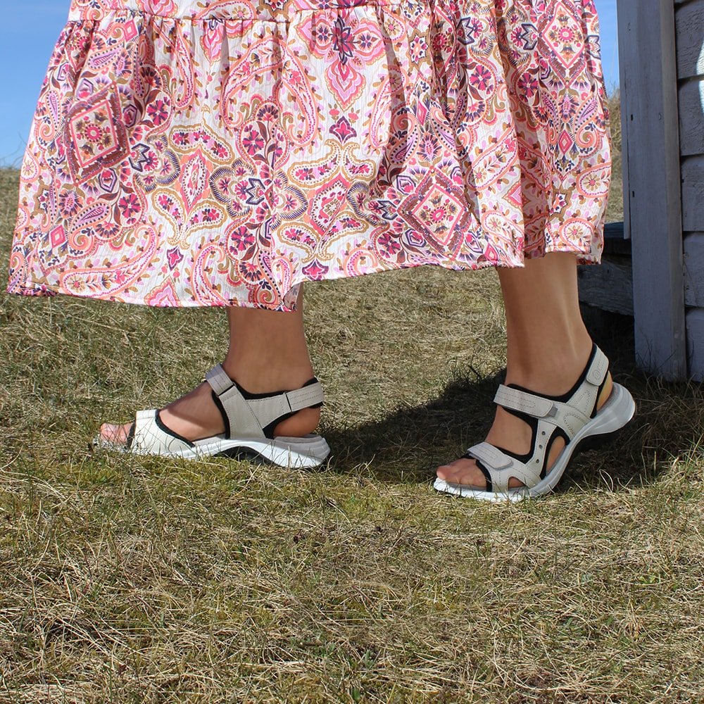 Minfot Sandaler Sandhamn Dame Lær Offwhite