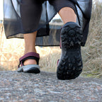 Minfot Sandhamn Sandaler Dame Nubuck Burgunder