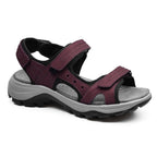 Minfot Sandhamn Sandaler Dame Nubuck Burgunder