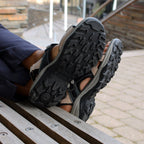 Minfot Sandhamn Sandaler Dame Nubuck Navy Pink