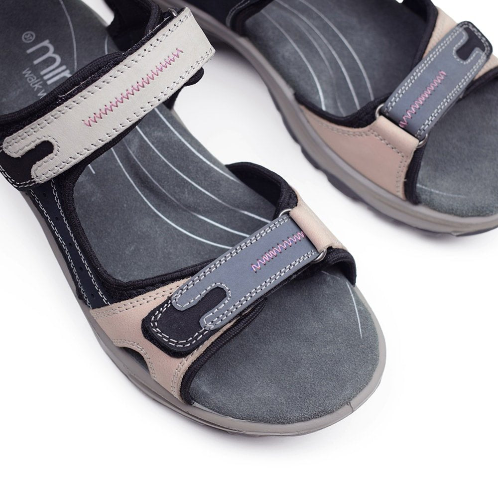 Minfot Sandaler Sandhamn Dame Nubuck Navy Pink