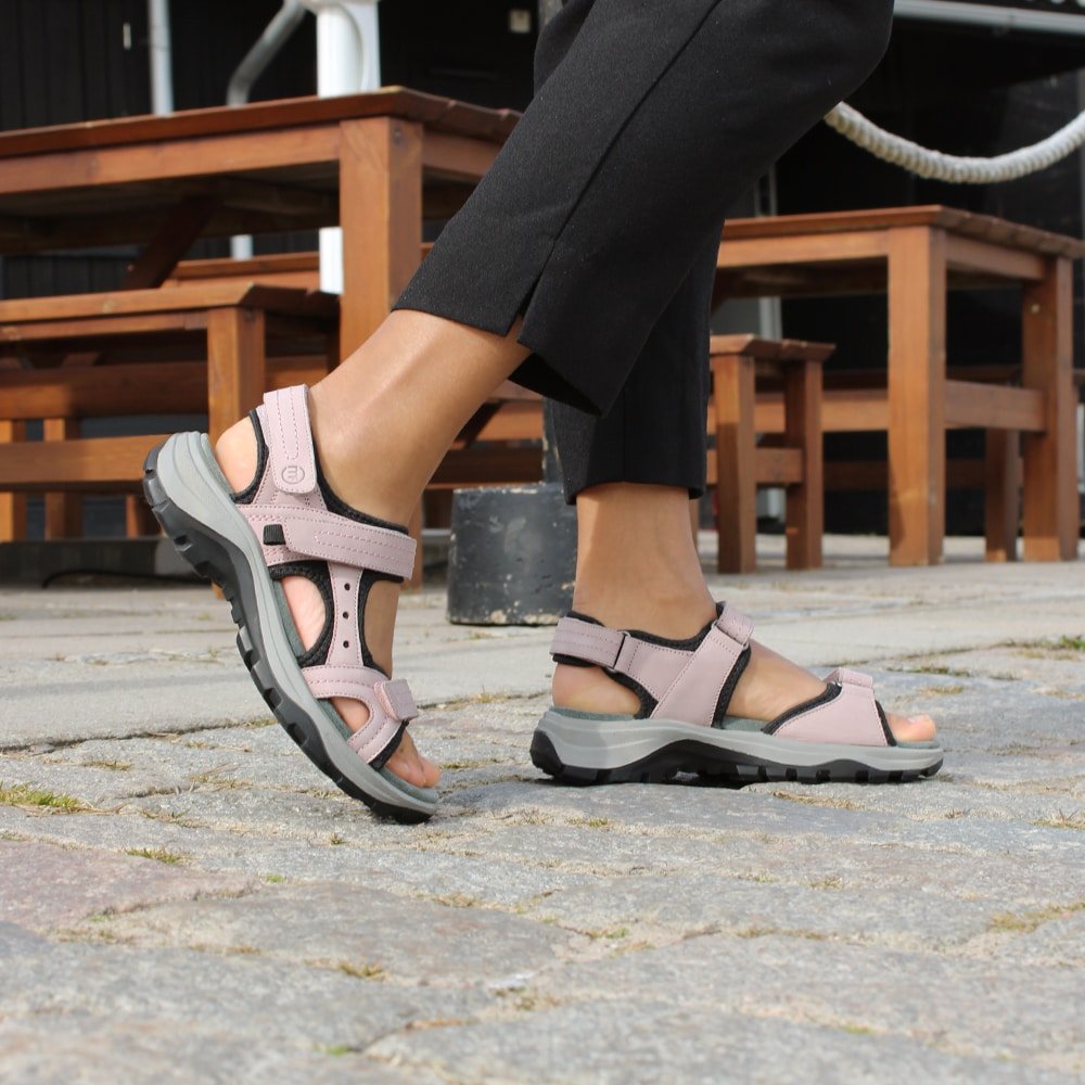 Minfot Sandaler Sandhamn Dame Nubuck Pink