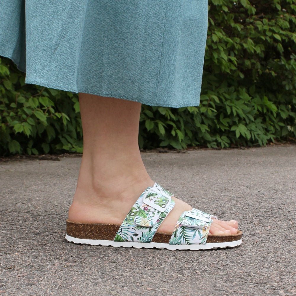 Minfot Sandaler Softstep Tropical Glow Hvit
