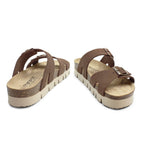 Minfot Upstep Lill Sandaler Dame Semsket Skinn Brun