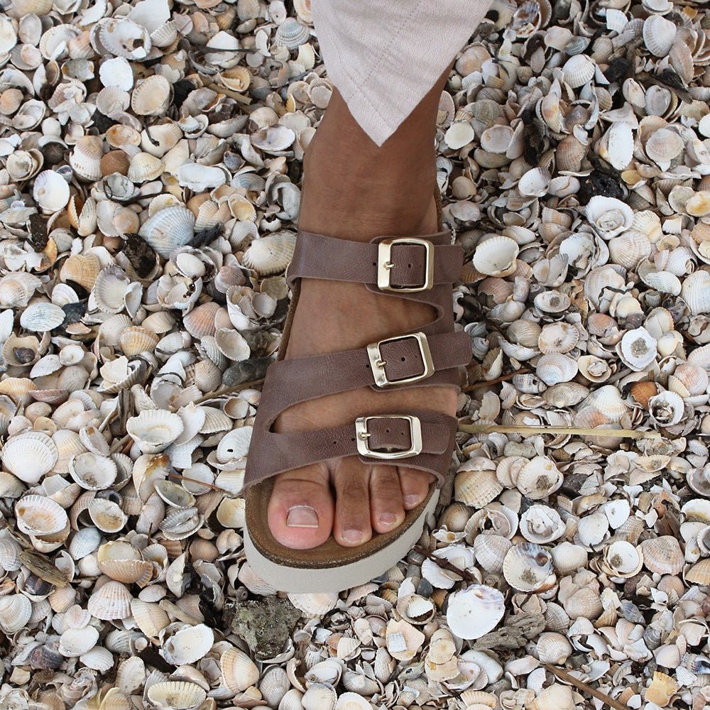 Minfot Upstep Lux Sandaler Dame Brun