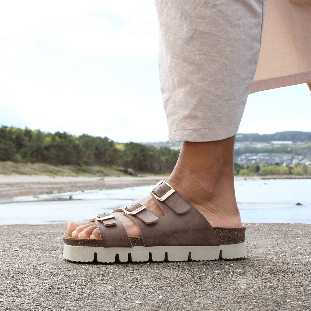 Minfot Upstep Lux Sandaler Dame Brun