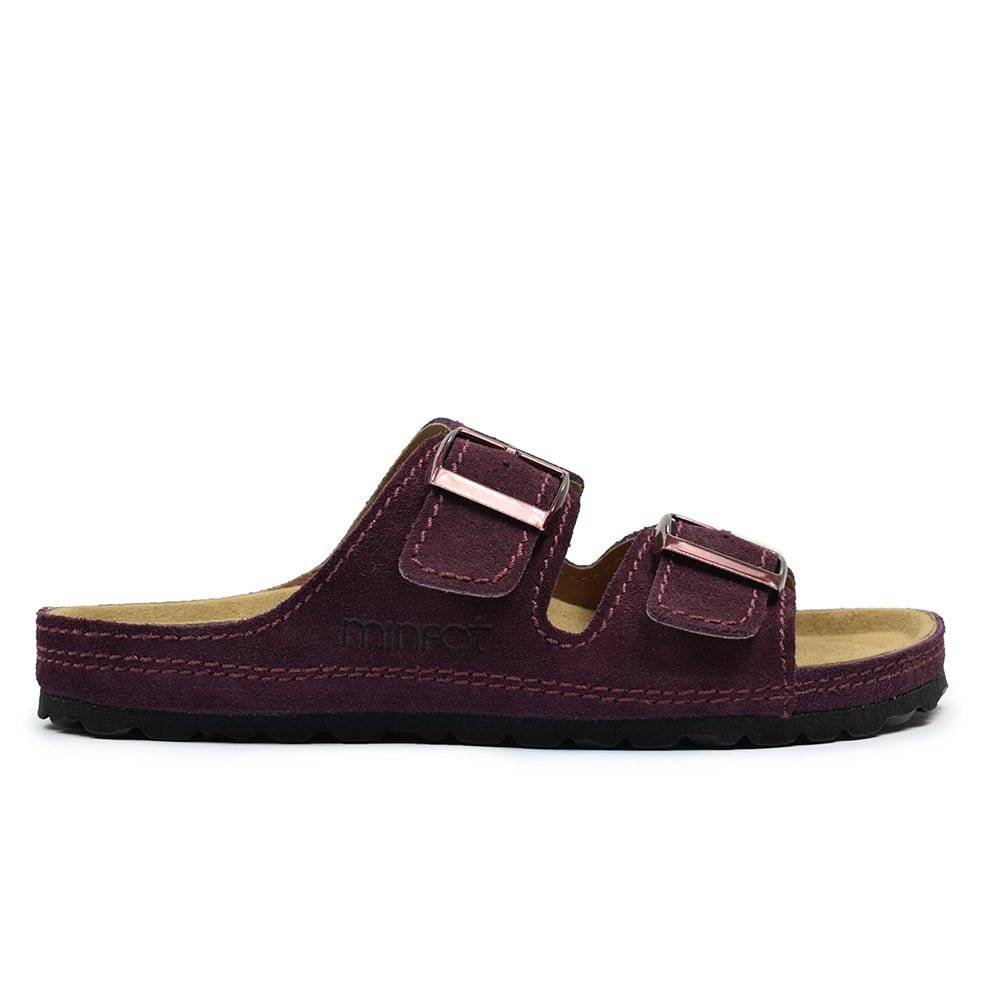 Minfot Sandaler Voss Semsket skinn Burgunder