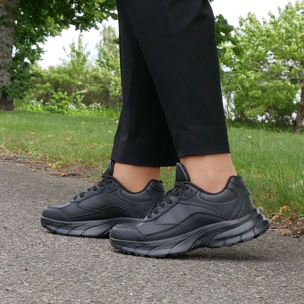 Minfot Joy Sneakers Dame Skinn Svart