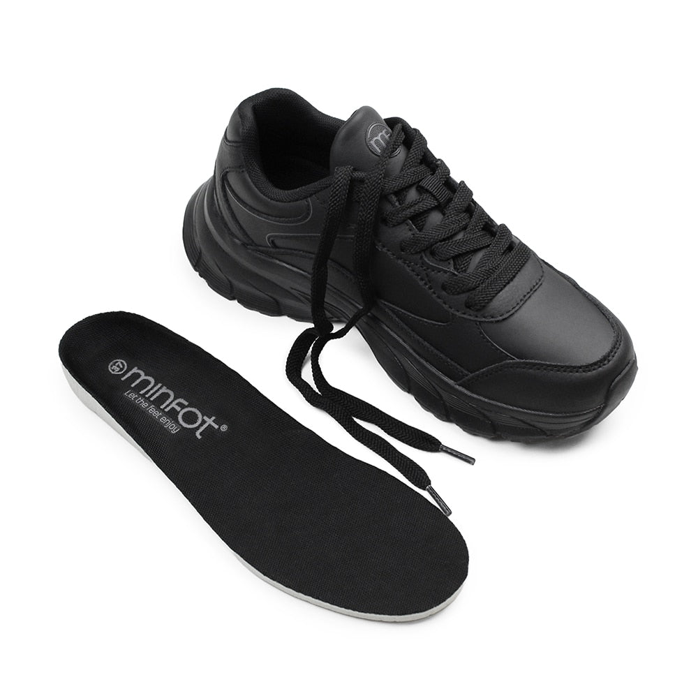Minfot Joy Sneakers Dame Skinn Svart