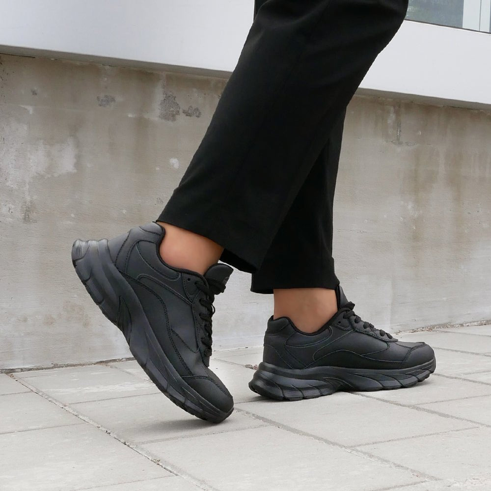 Minfot Joy Sneakers Dame Skinn Svart