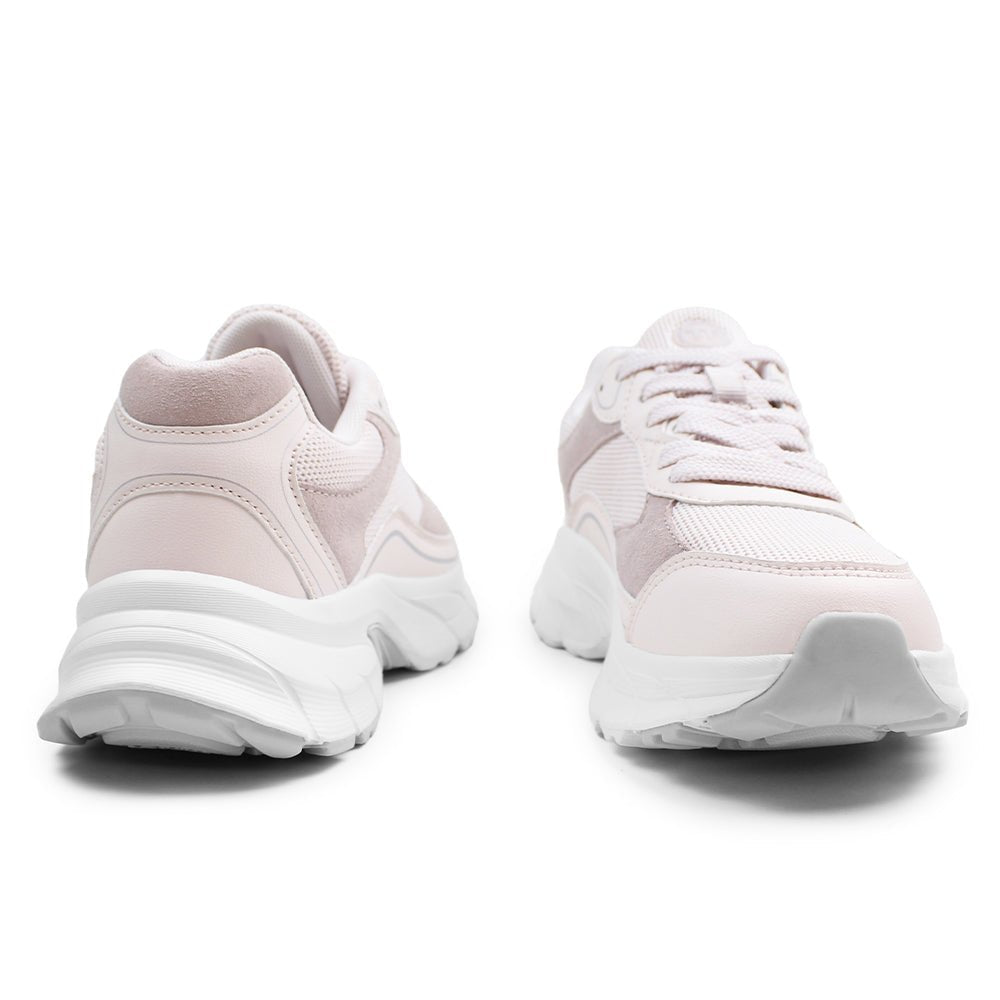 Minfot Joy Sneakers Dame Mesh Semsket skinn Rosa