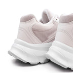 Minfot Joy Sneakers Dame Mesh Semsket skinn Rosa